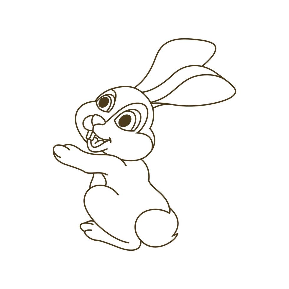 Rabbit vector icon illustration design