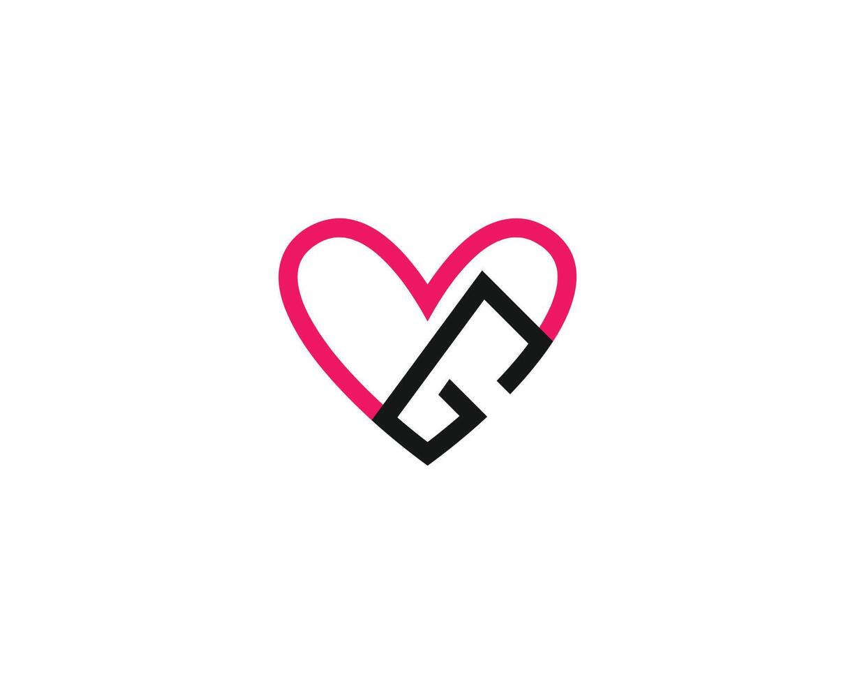 vector de diseño de logotipo de letra creativa mg