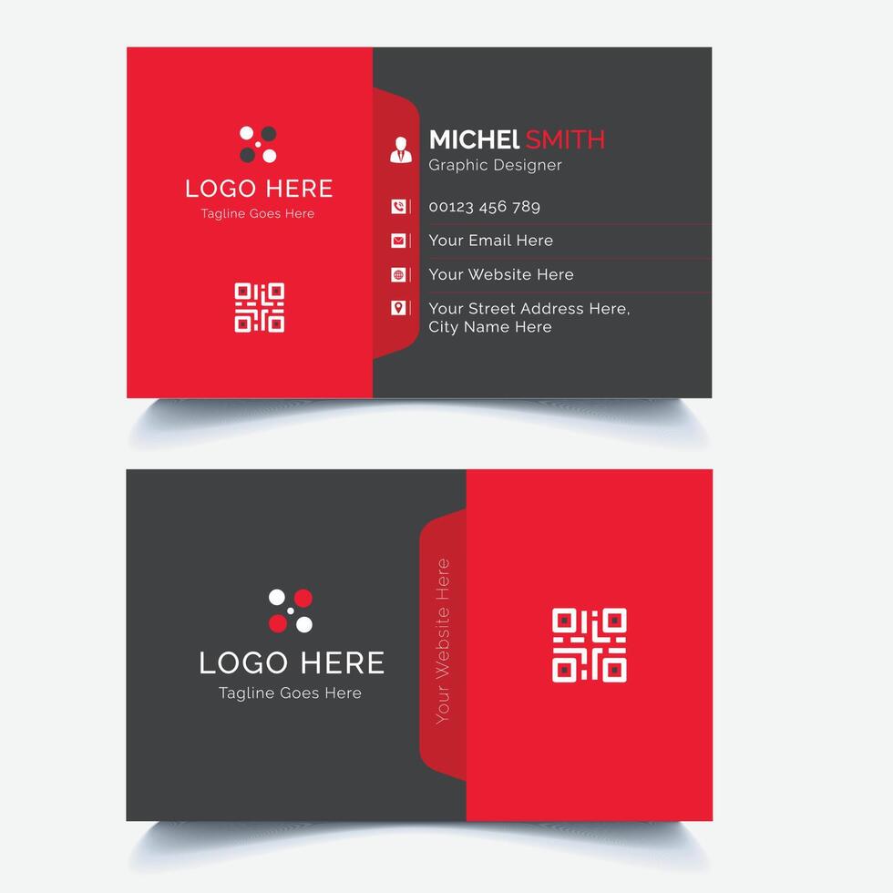 Modern Business Card Template Design vector