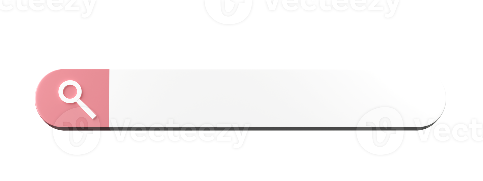 3D Search bar isolated on transparent background PNG file format ...