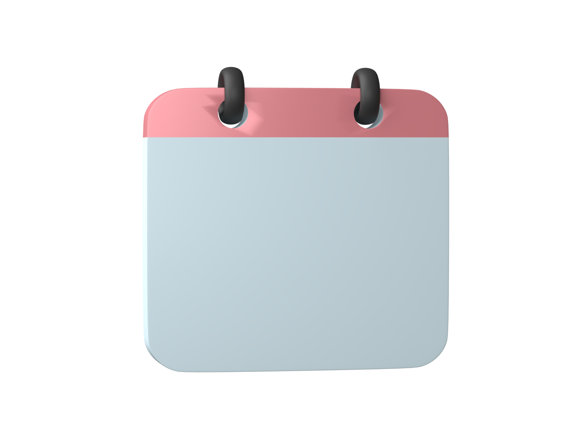 3d calendar icon isolated on transparent background png file format