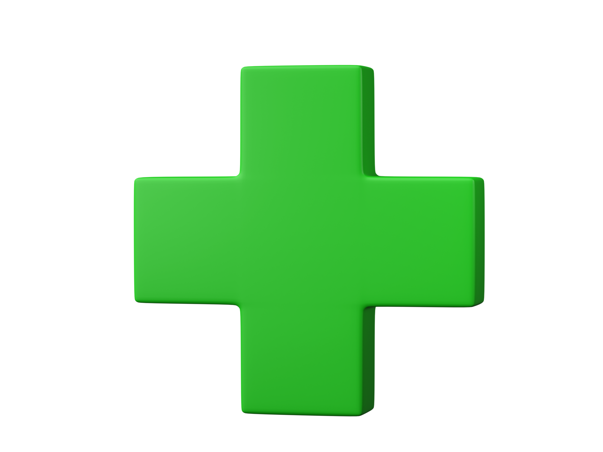 3D green plus icon isolated on transparent background PNG file format.  18971617 PNG