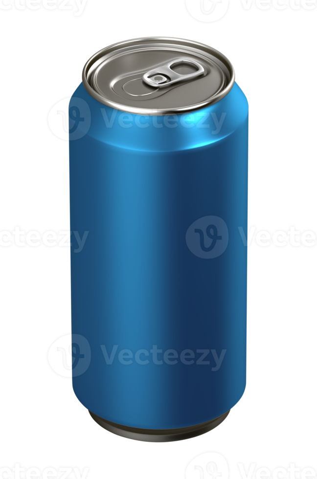 blue aluminum drink cans png
