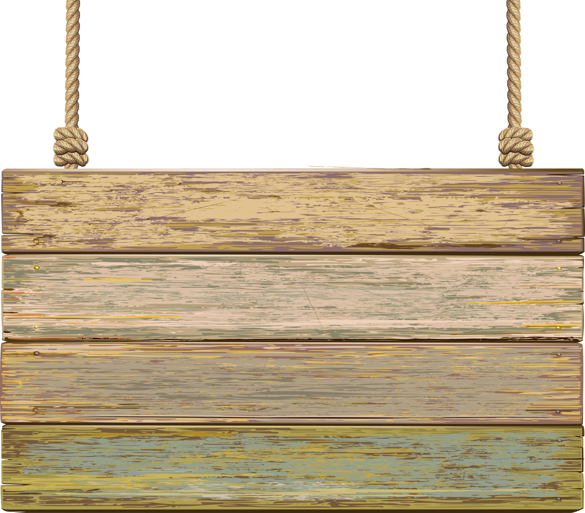 old wood sign banner with rope 18971688 PNG