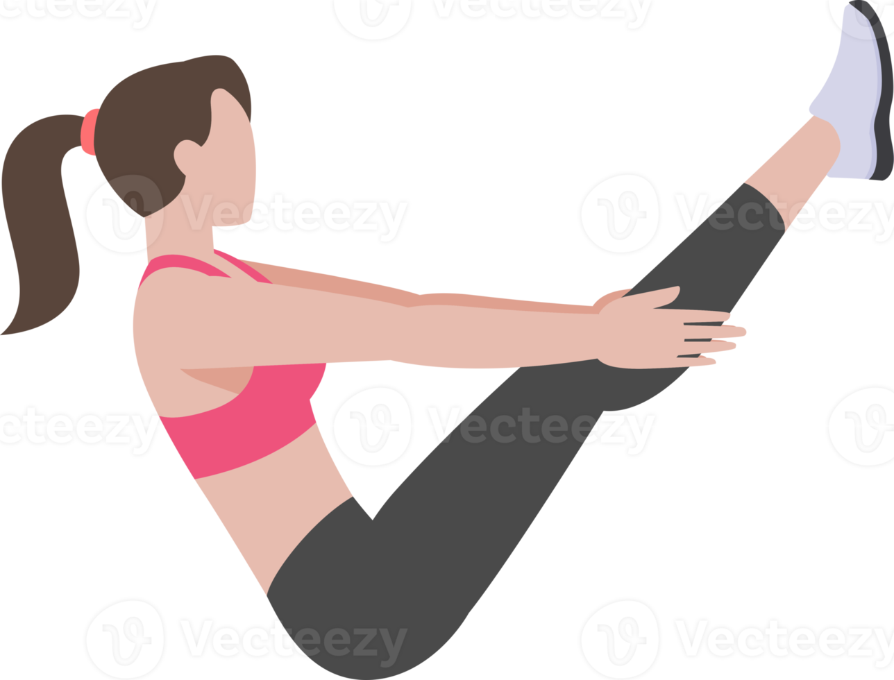 woman workout exercise png