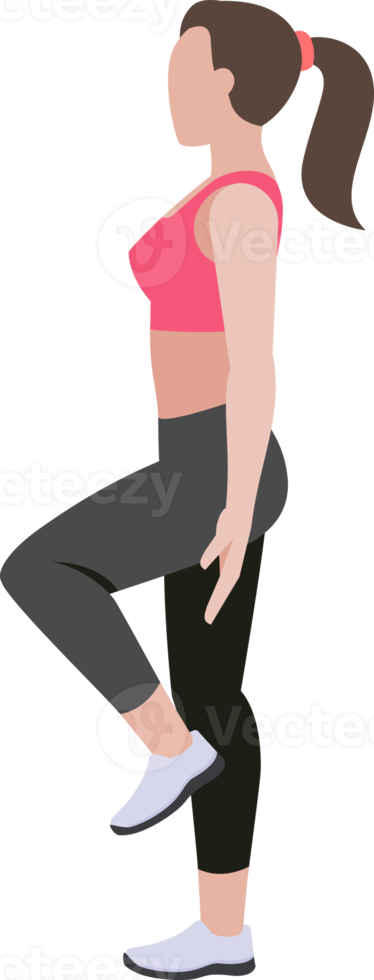 woman workout exercise png