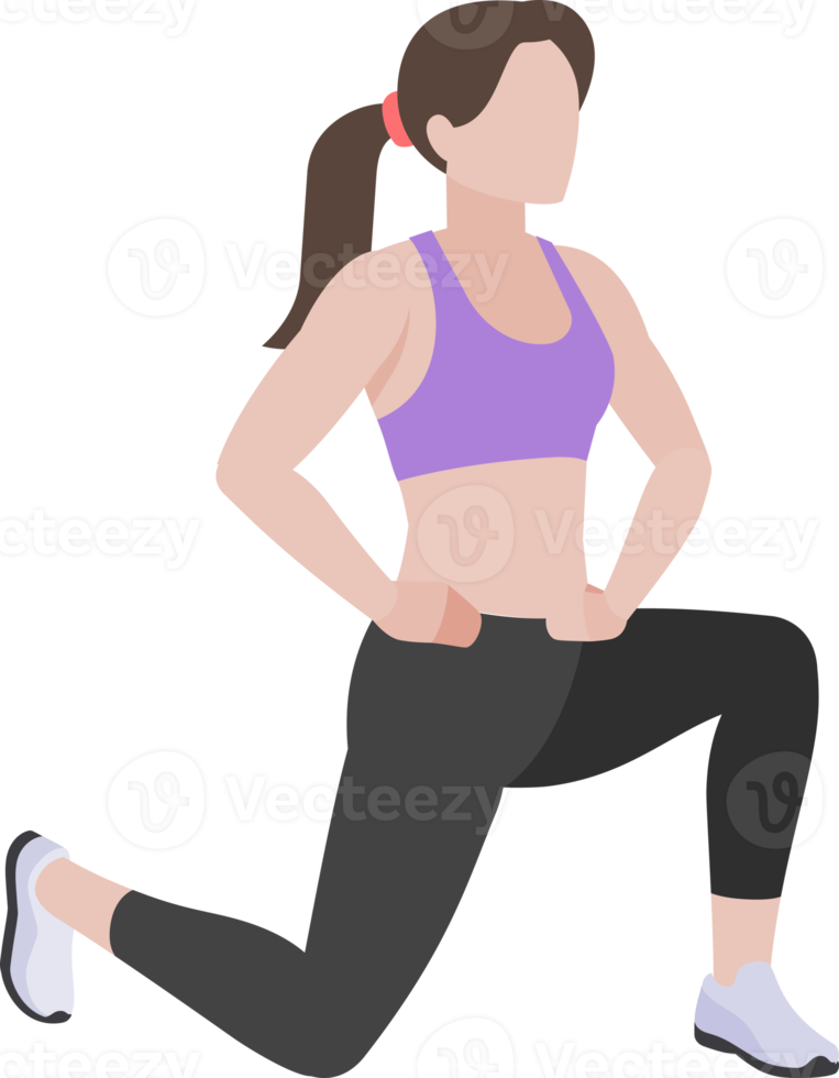 woman workout exercise png