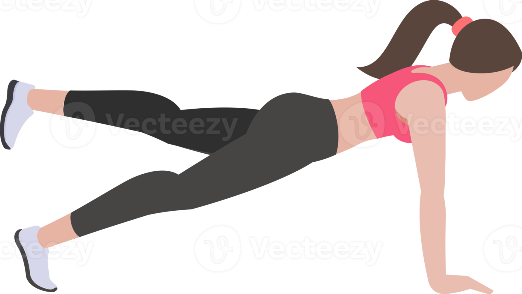 woman workout exercise png