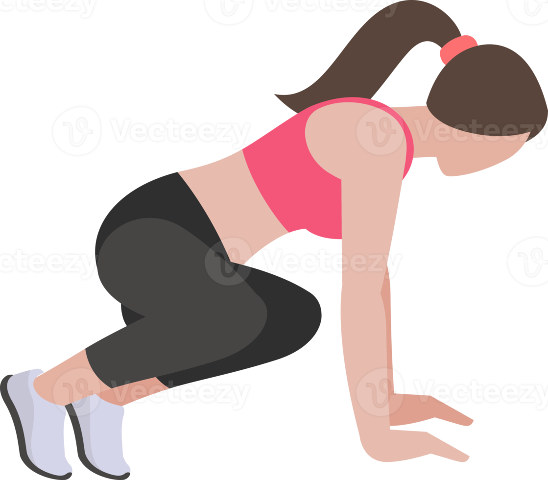 woman workout exercise png