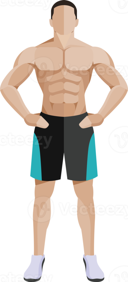 Men exercise illustration png