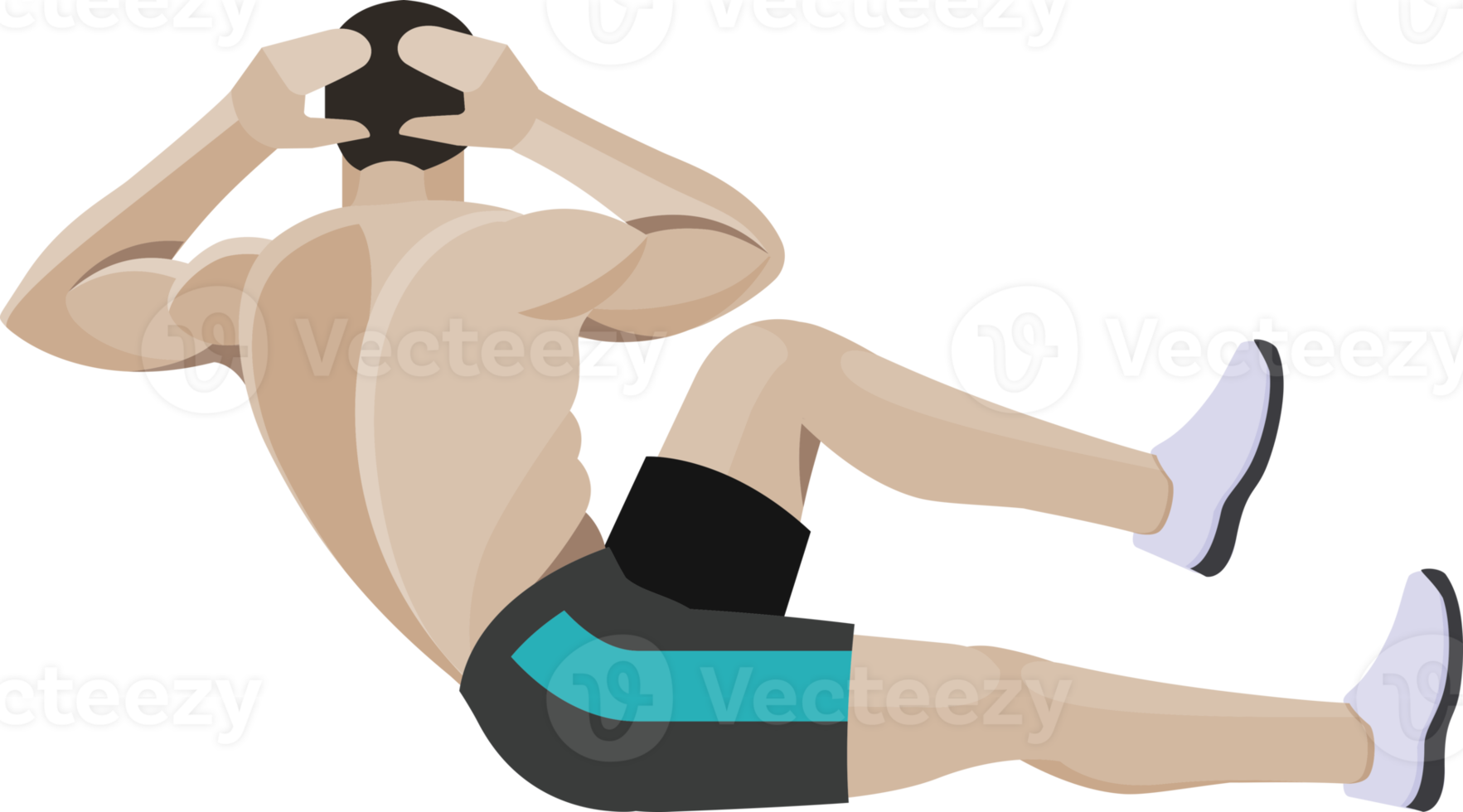 Men exercise illustration png