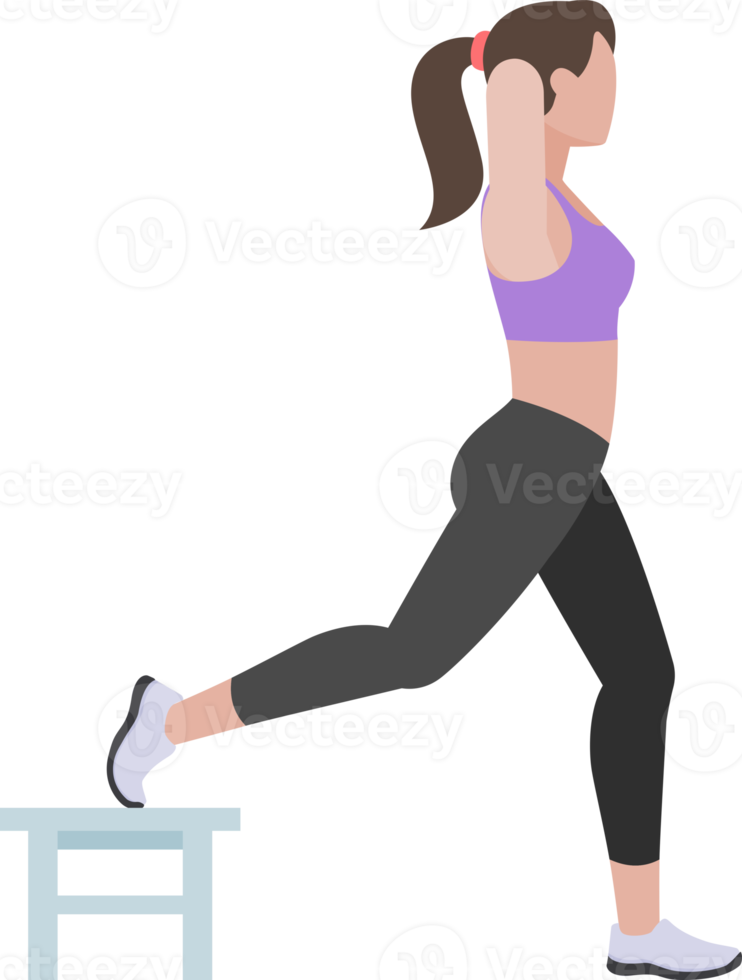 woman workout exercise png