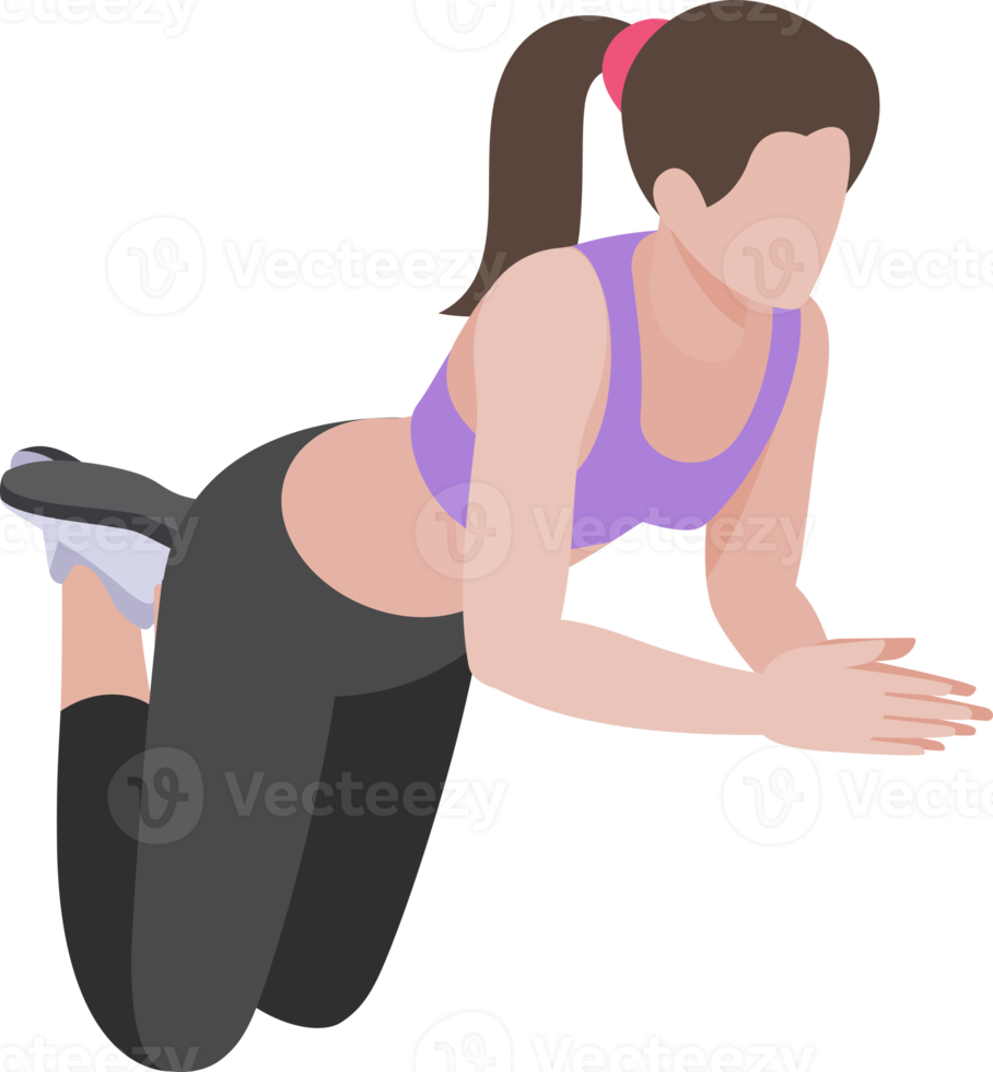 woman workout exercise png