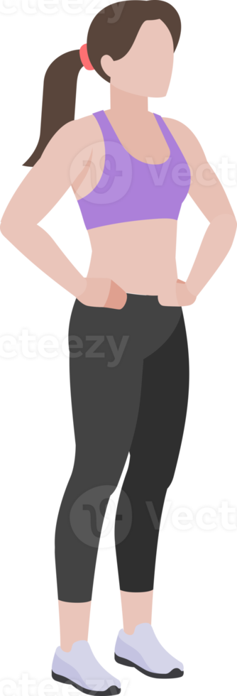 woman workout exercise png