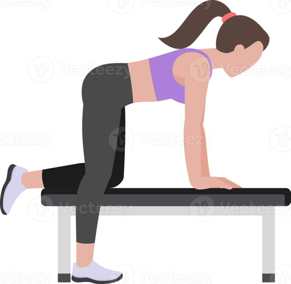 woman workout exercise png