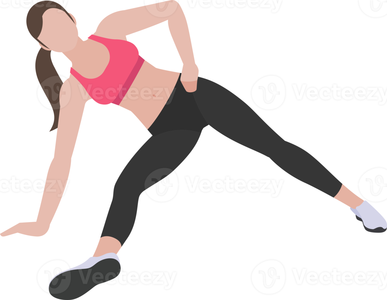 woman workout exercise png