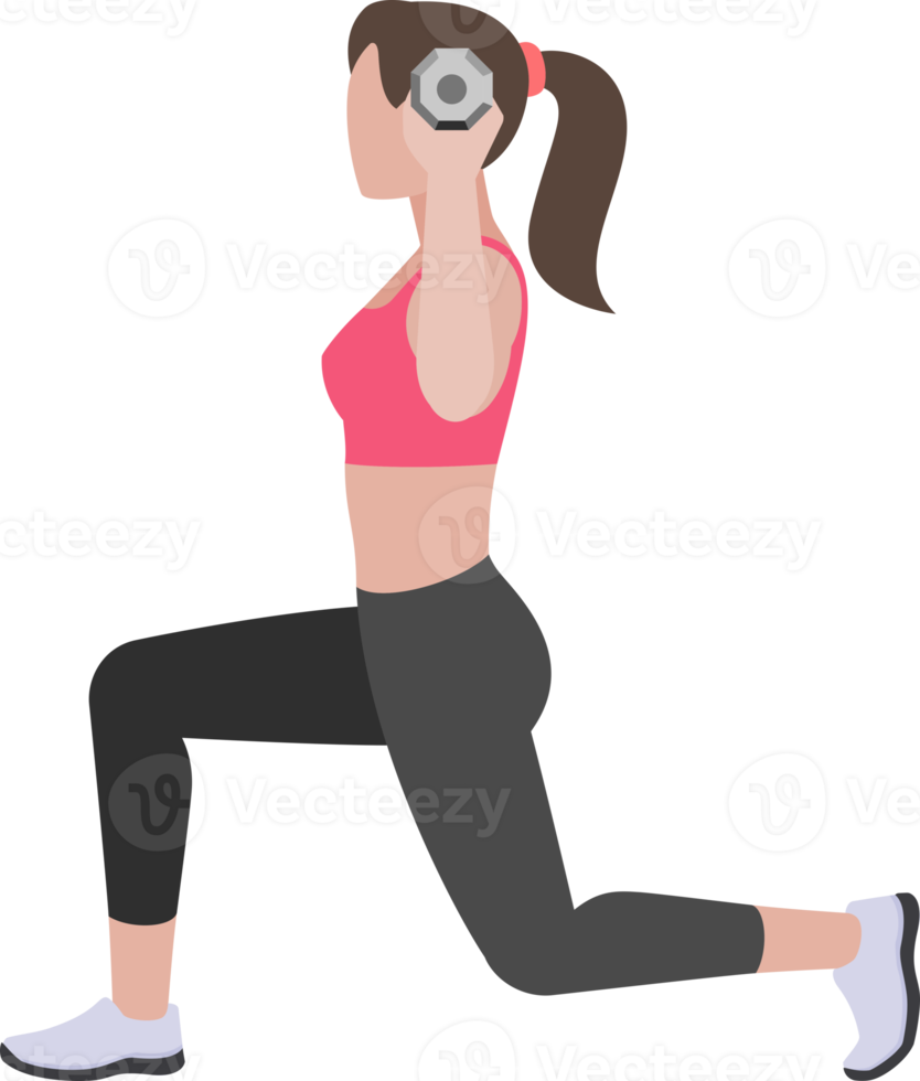 woman workout exercise png