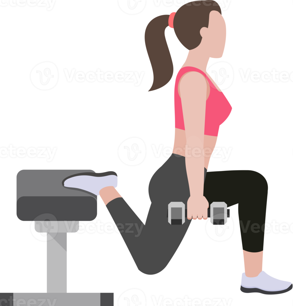 woman workout exercise png