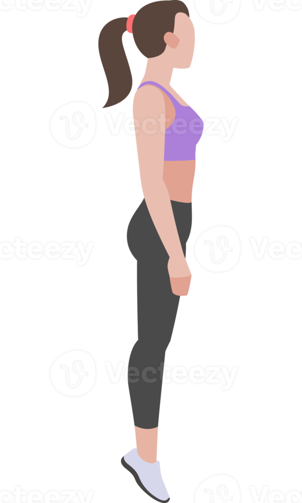 woman workout exercise png