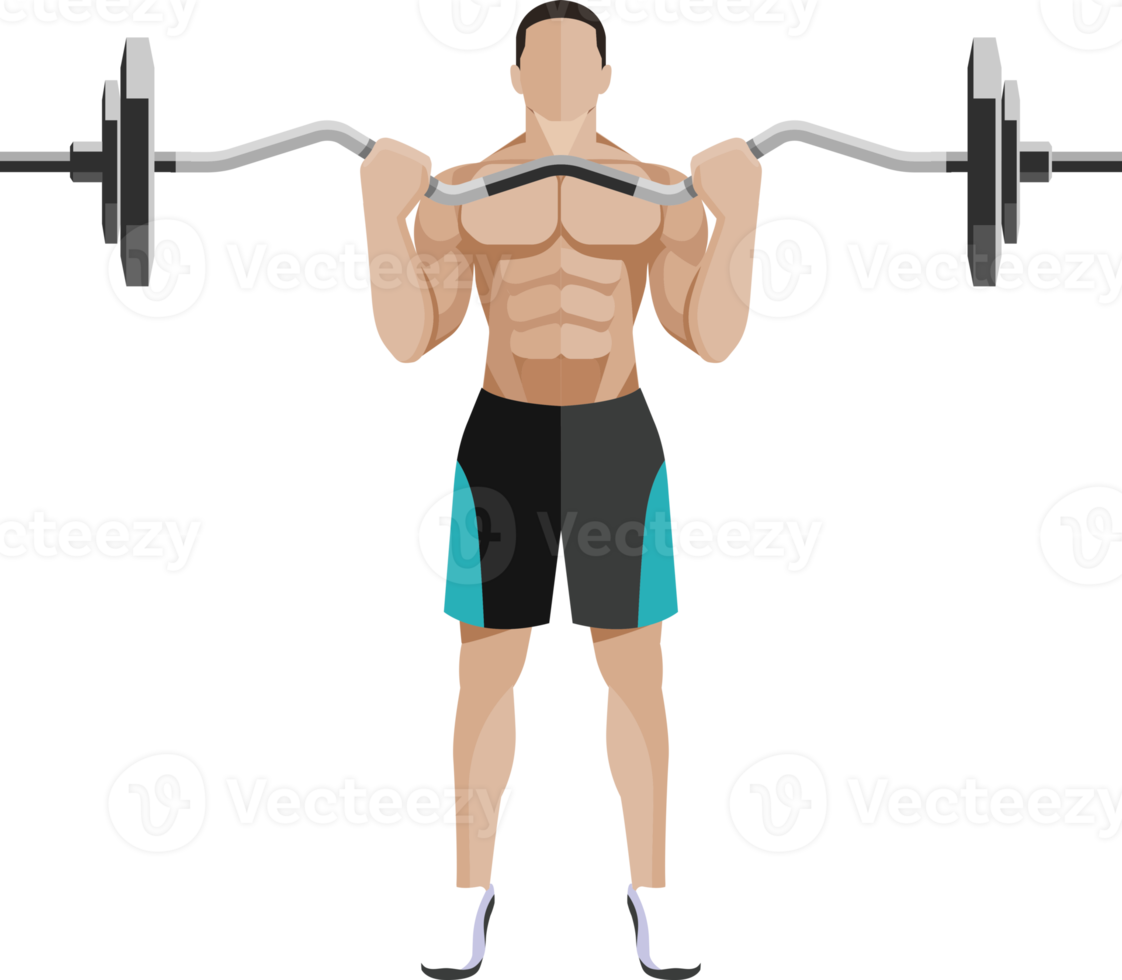 man workout exercise png