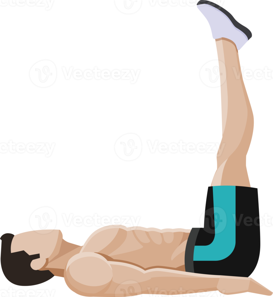 Men exercise illustration png
