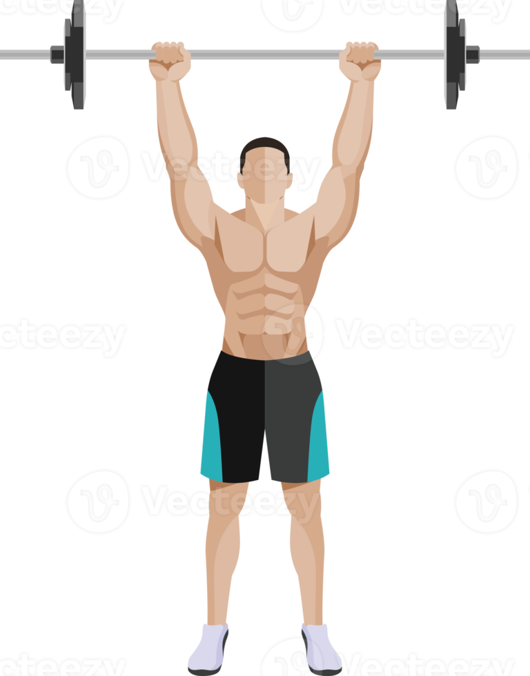 exercício de treino de homem png