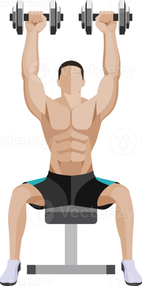 man workout exercise png