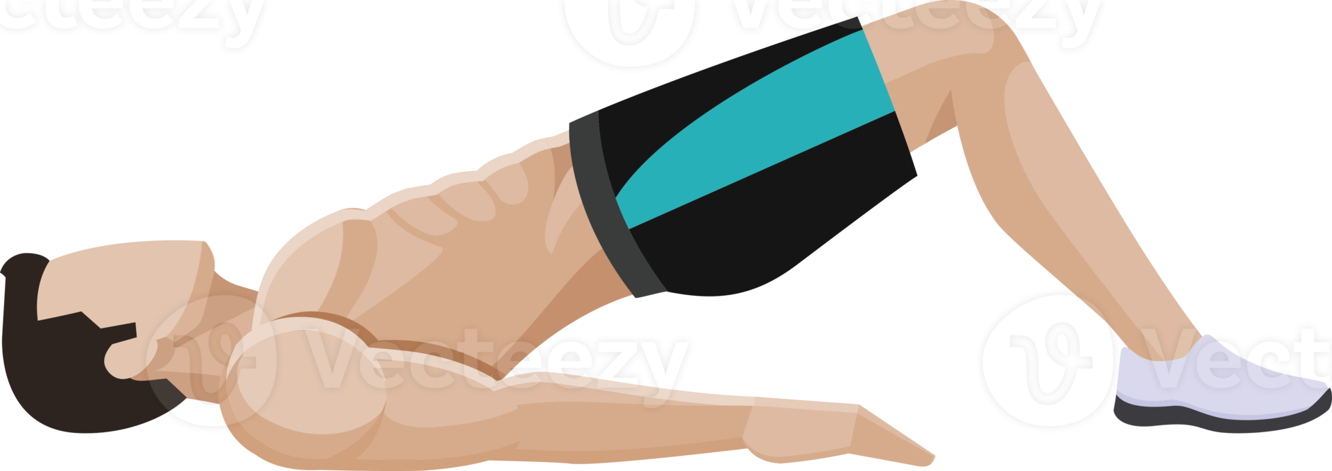 Men exercise illustration png