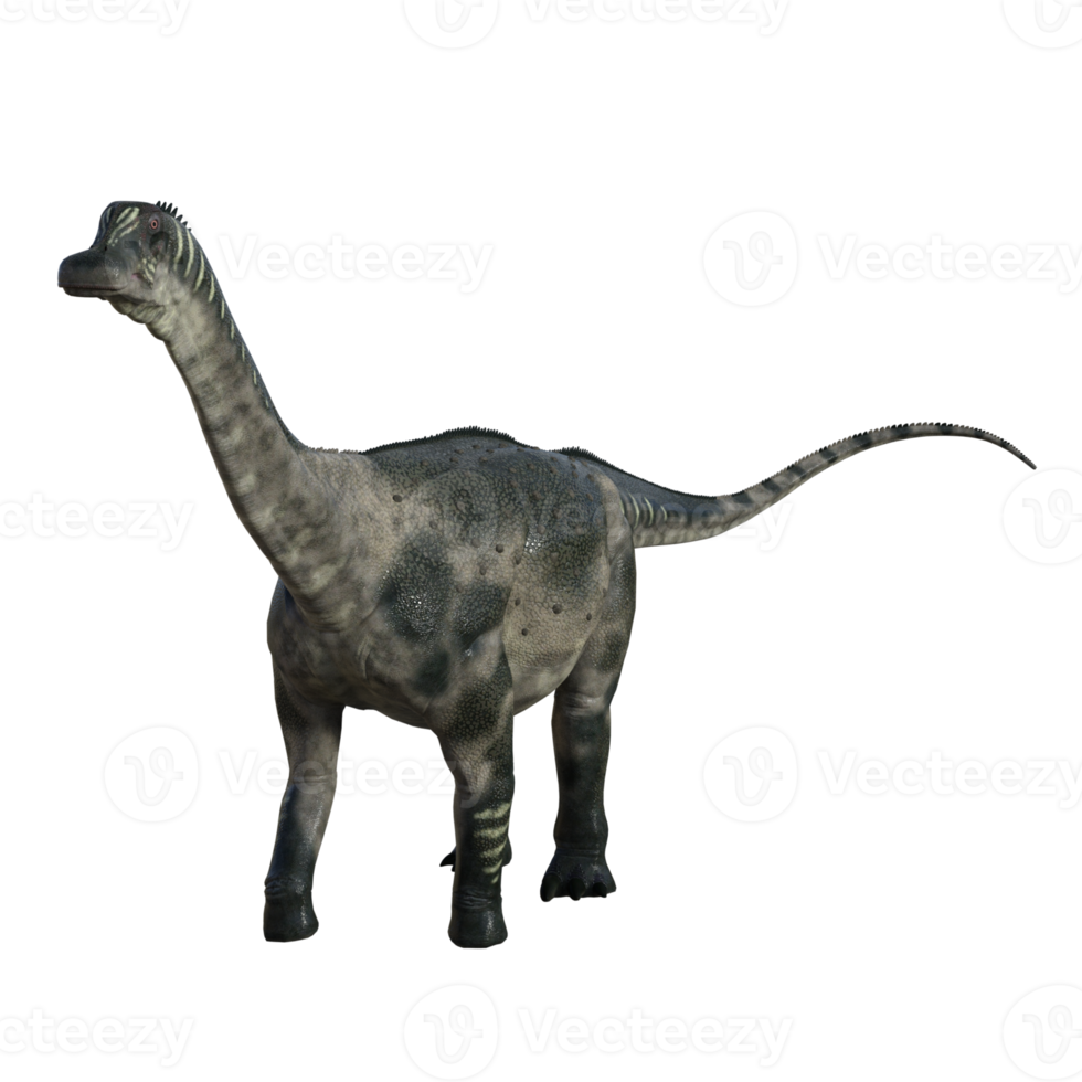 Antarctosaurus dinosaur isolated 3d render png