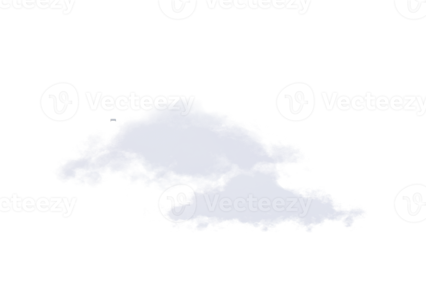 3D-Rendering weiße Wolken isolieren auf transparentem Png-Hintergrund. Rendereffekt für weißen Rauch. png