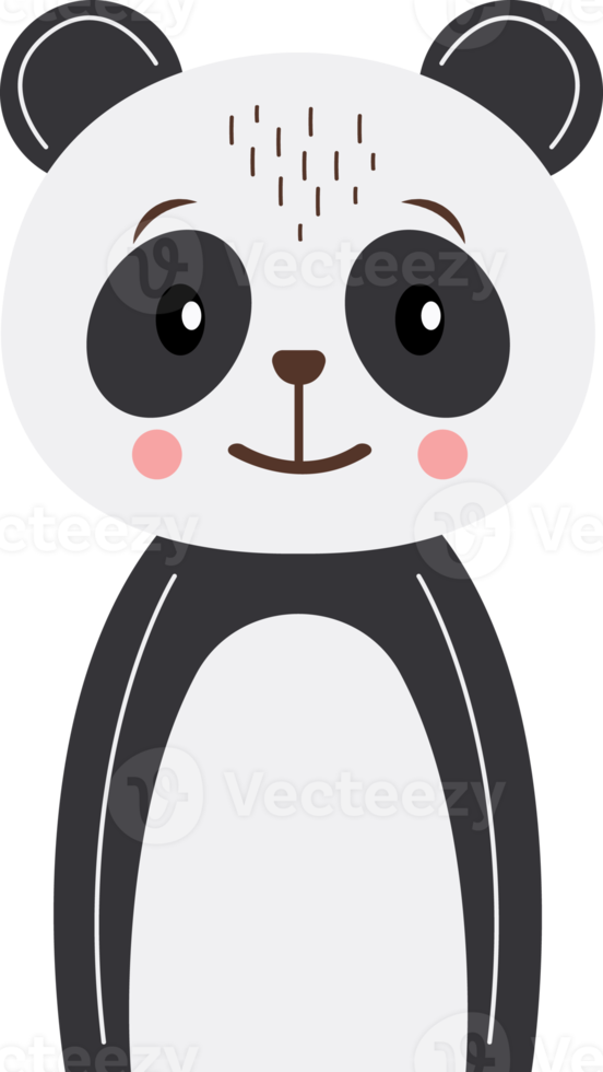 Panda cartoon character png