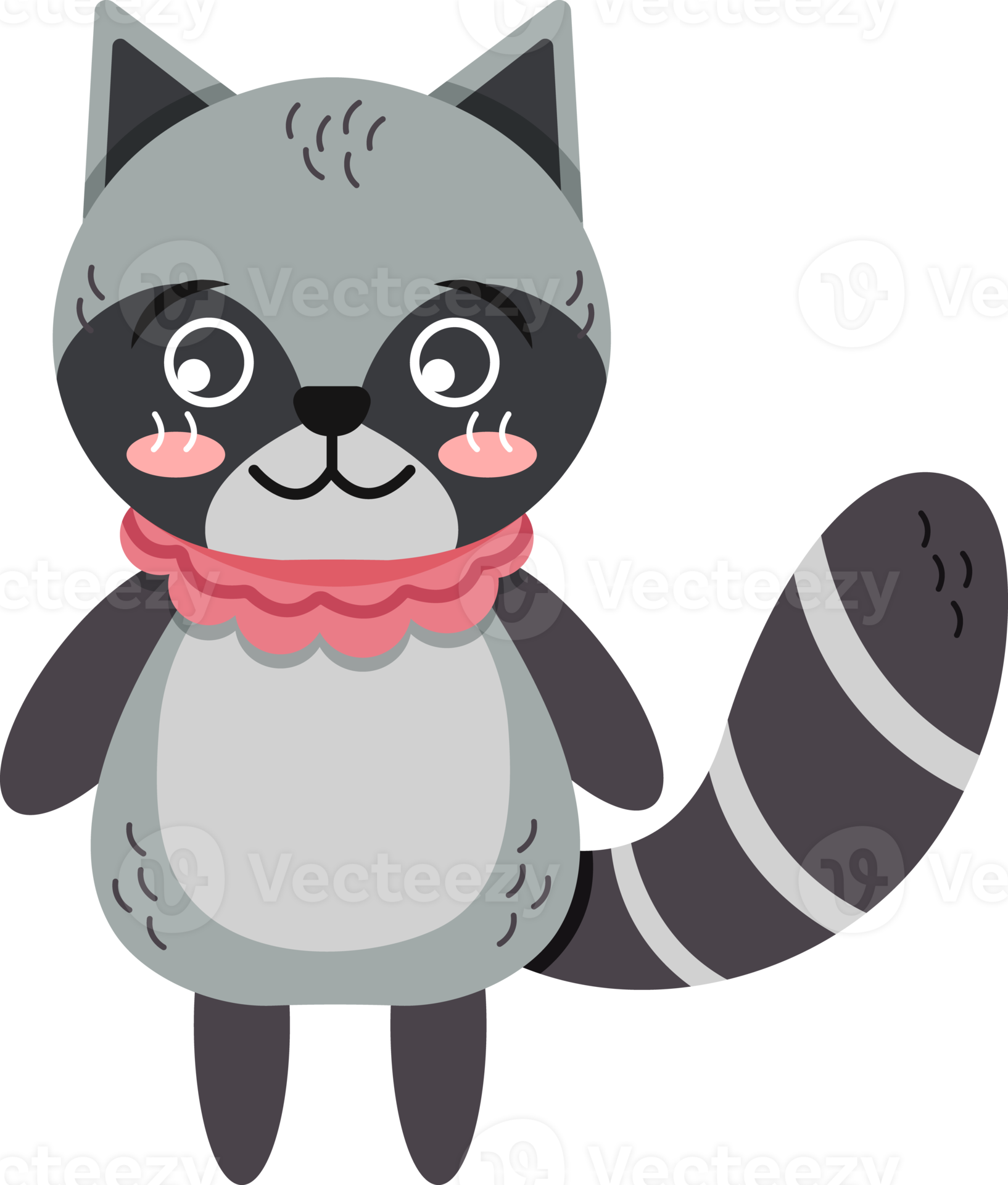 Raccoon cartoon characters with clothes 18972084 PNG