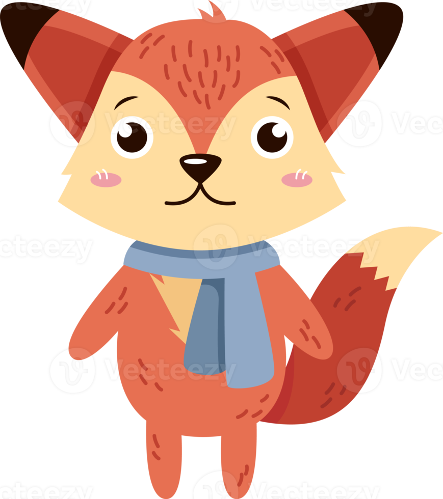 Fox cartoon characters with clothes png