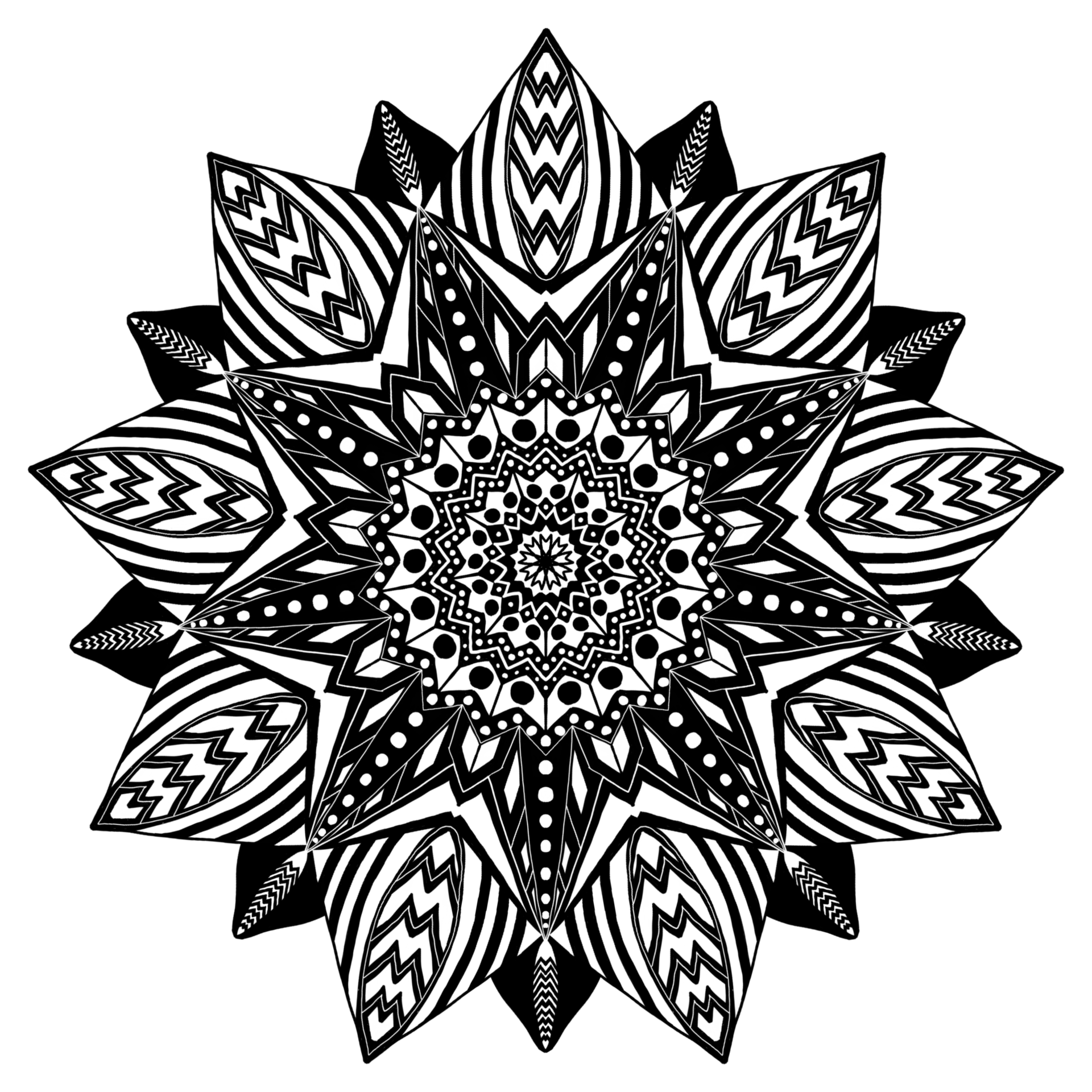 Aztec mandala pattern, png transparent background. 18972165 PNG
