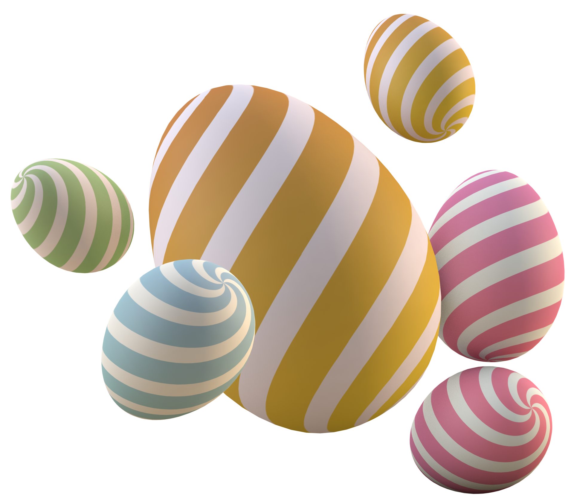 3d easter eggs 18972216 PNG