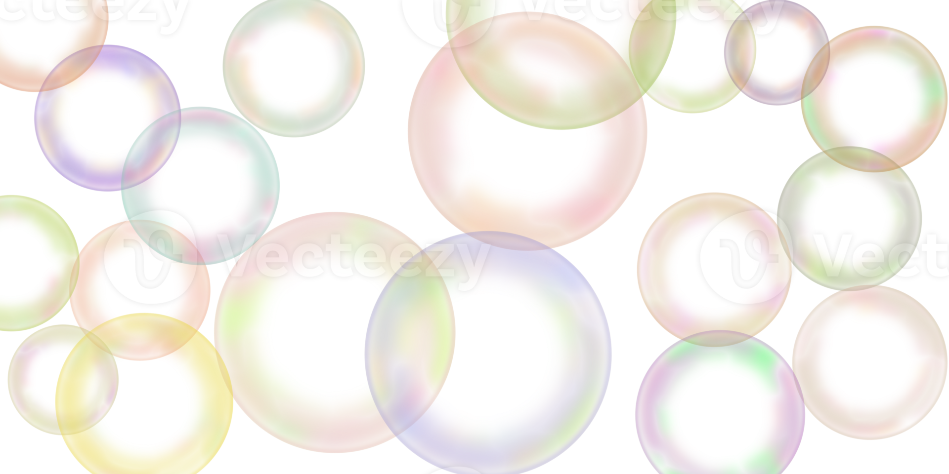 transparant regenboog zeep bubbel png