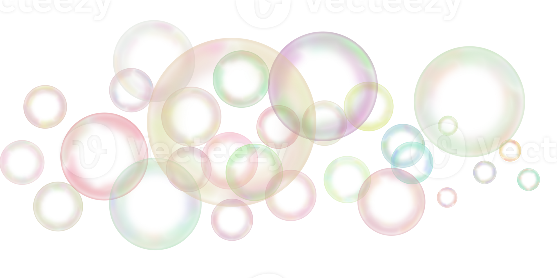 transparant regenboog zeep bubbel png