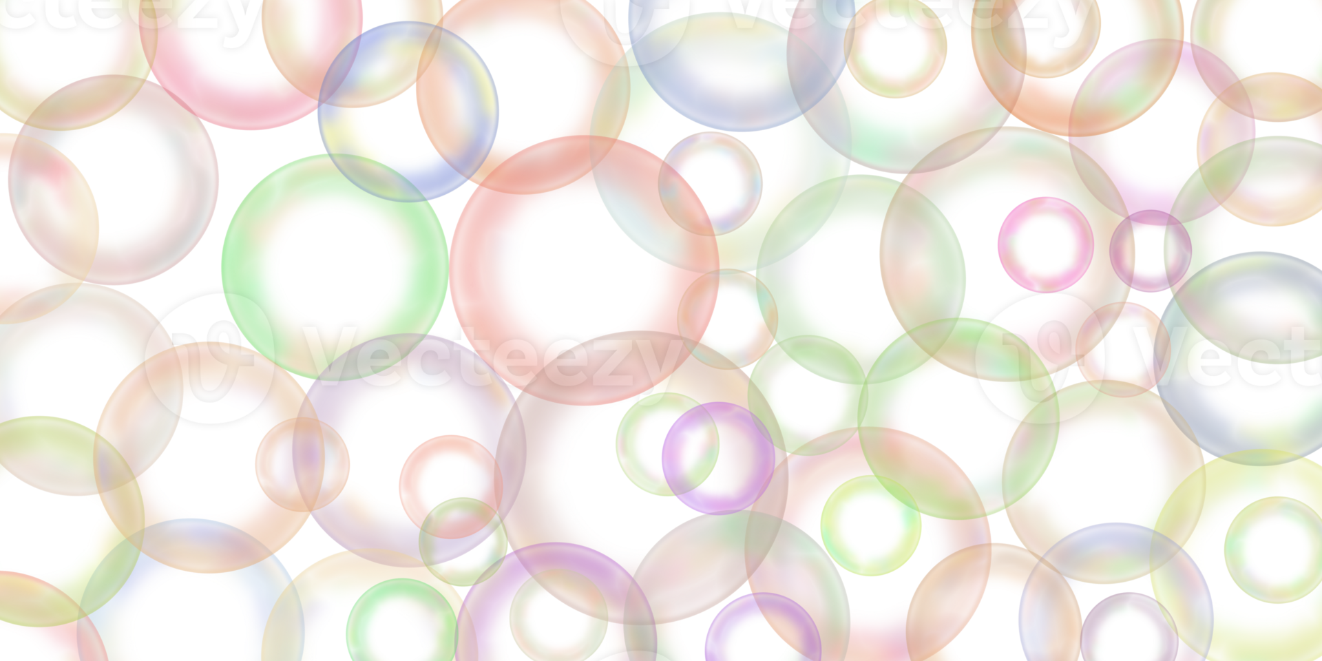 Transparent rainbow soap bubble png