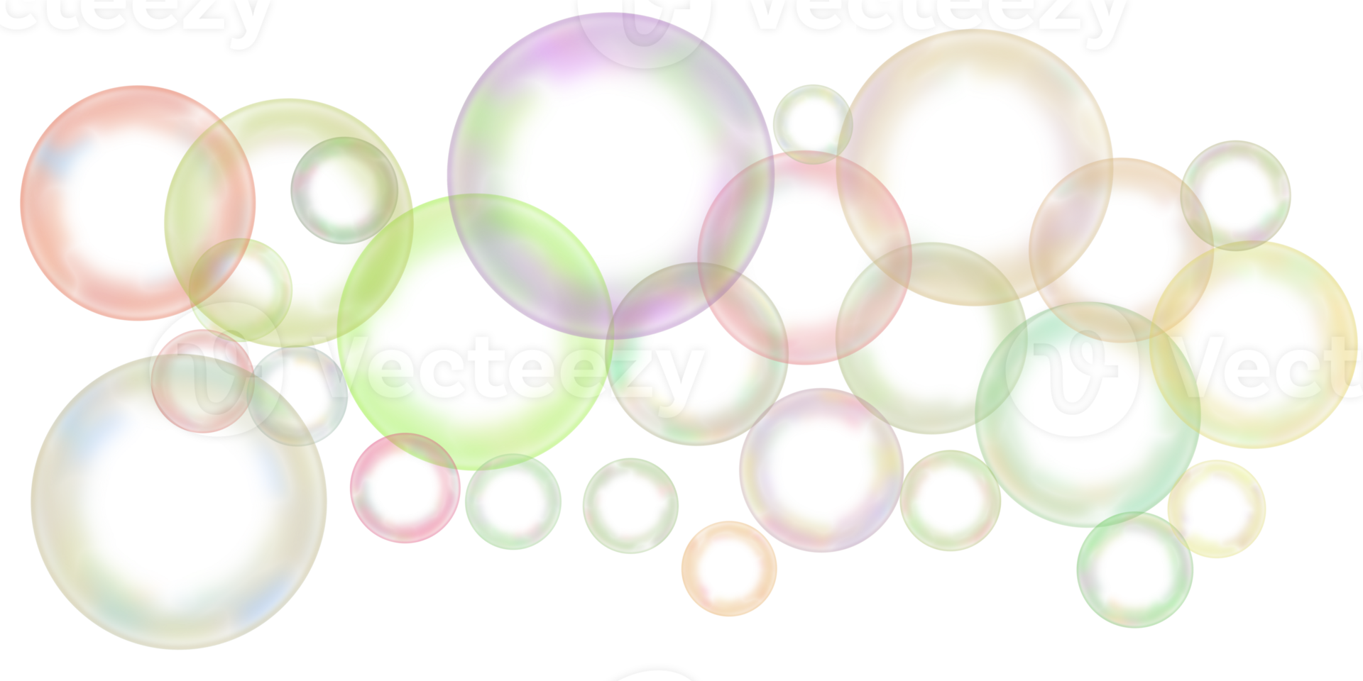 transparant regenboog zeep bubbel png