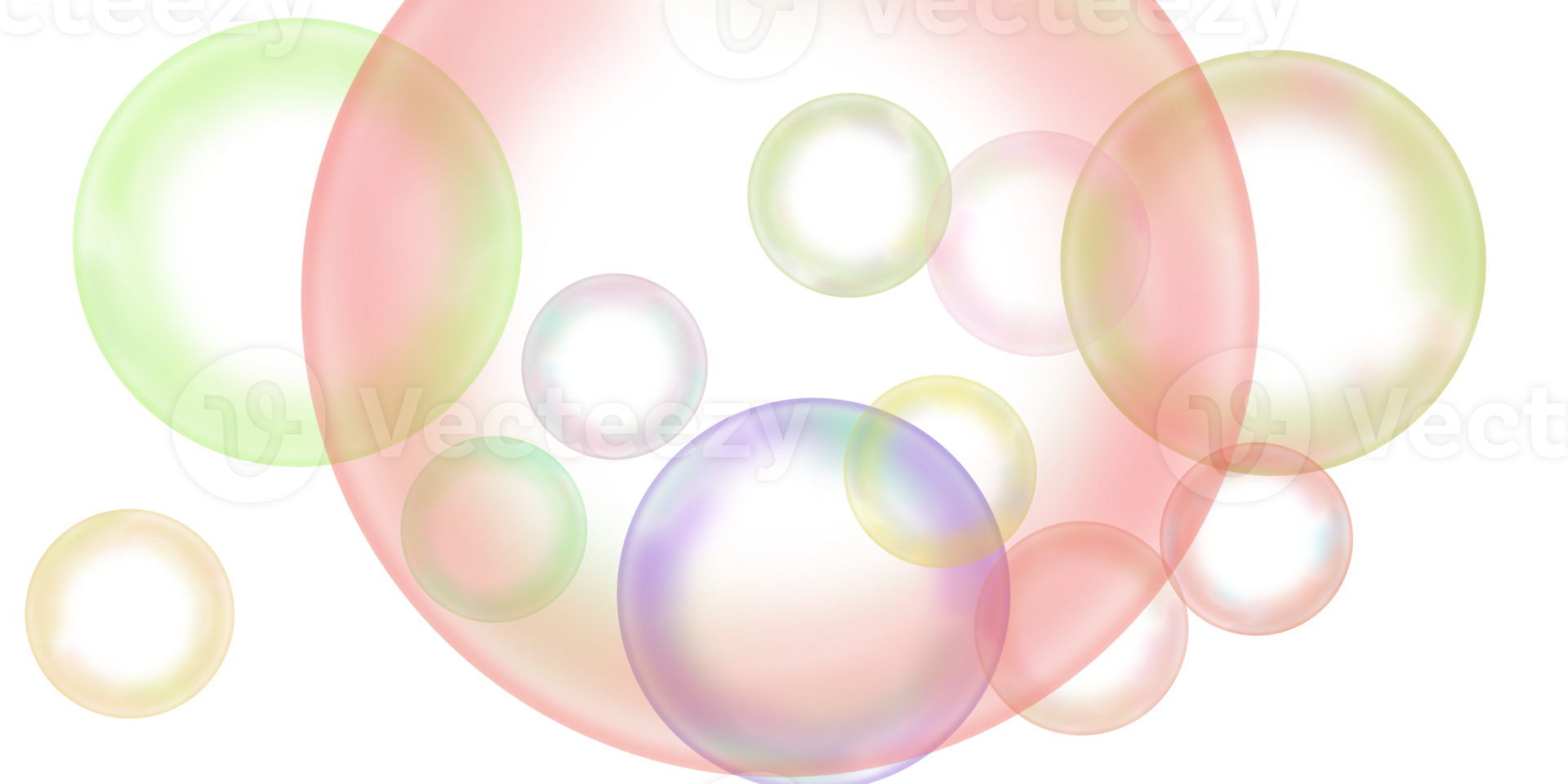 transparant regenboog zeep bubbel png