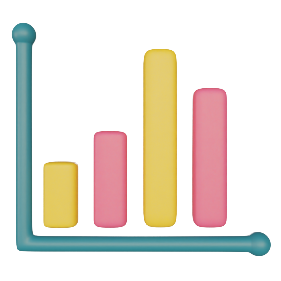 bar chart on transparent background png