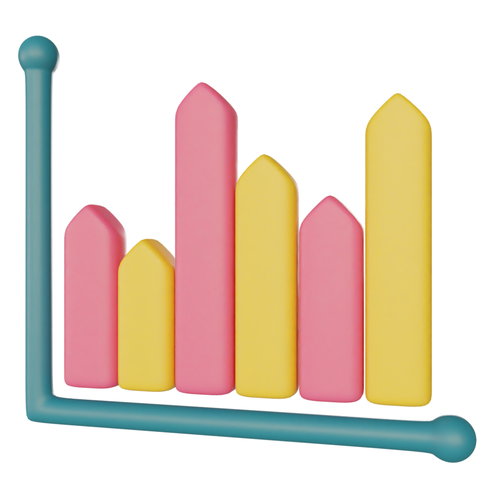 bar chart on transparent background png