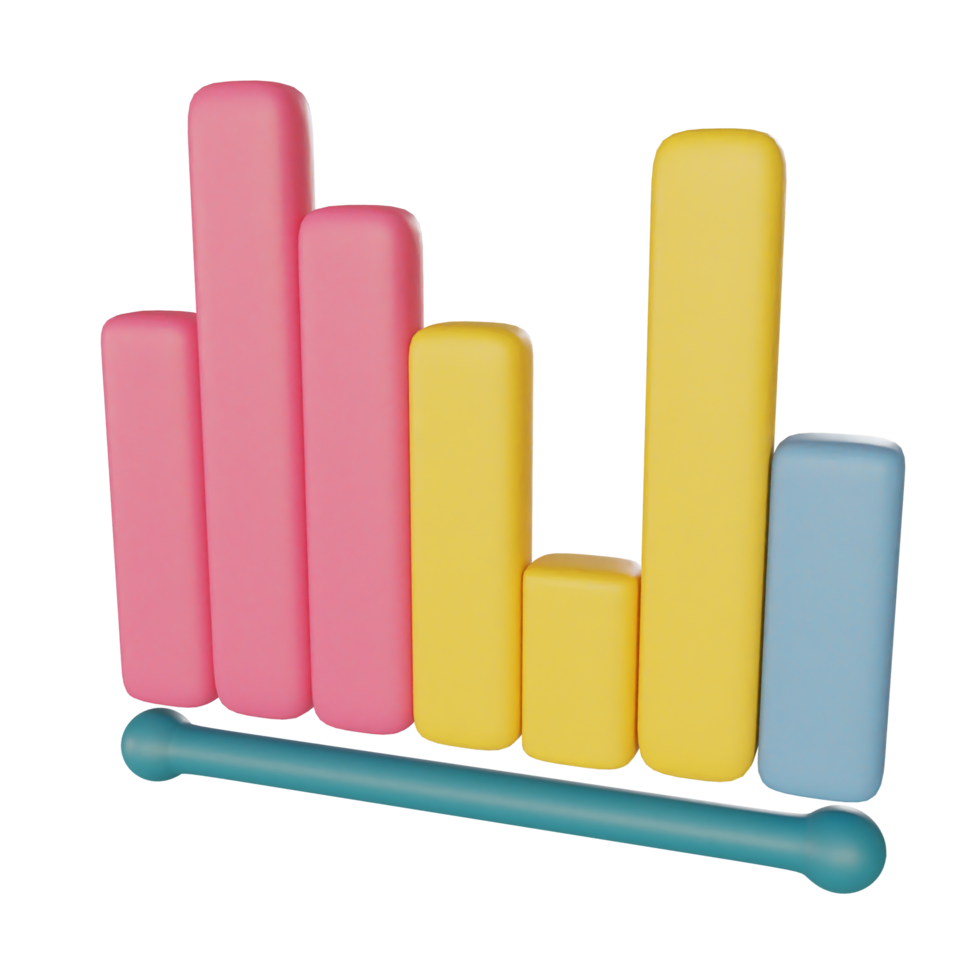 bar chart on transparent background png