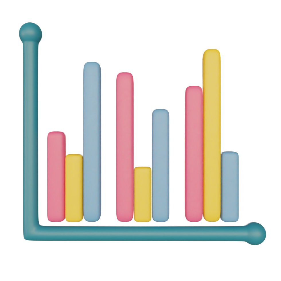 bar chart on transparent background png