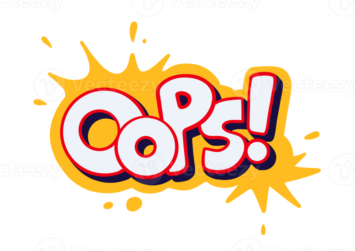 Oops comic book explosion png