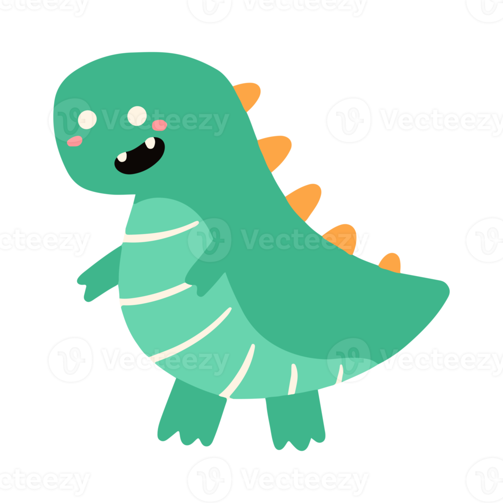 illustration de dinosaure mignon png