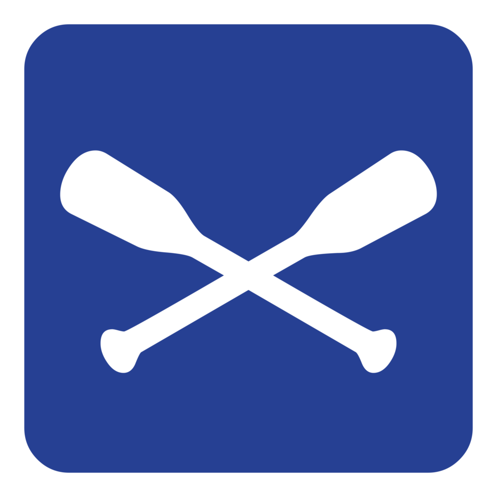 Rowing Sign on Transparent Background png