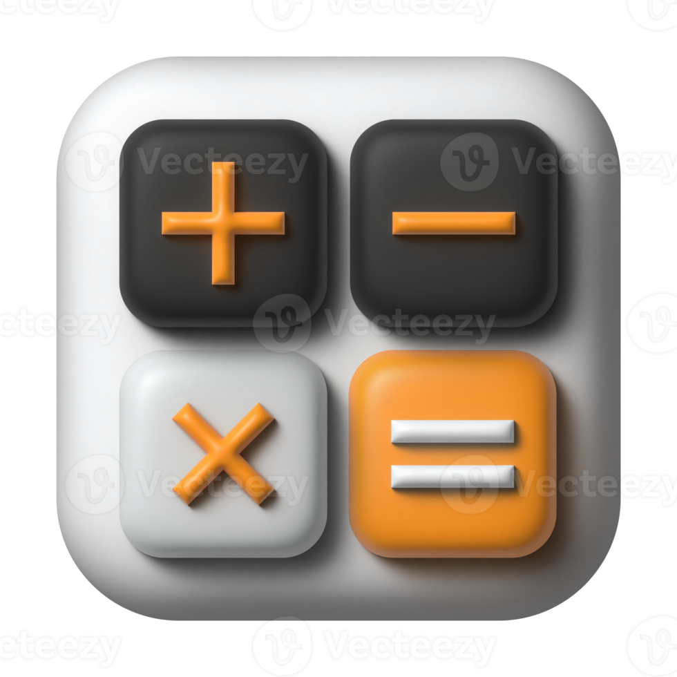 icône de l'application calculatrice 3d png