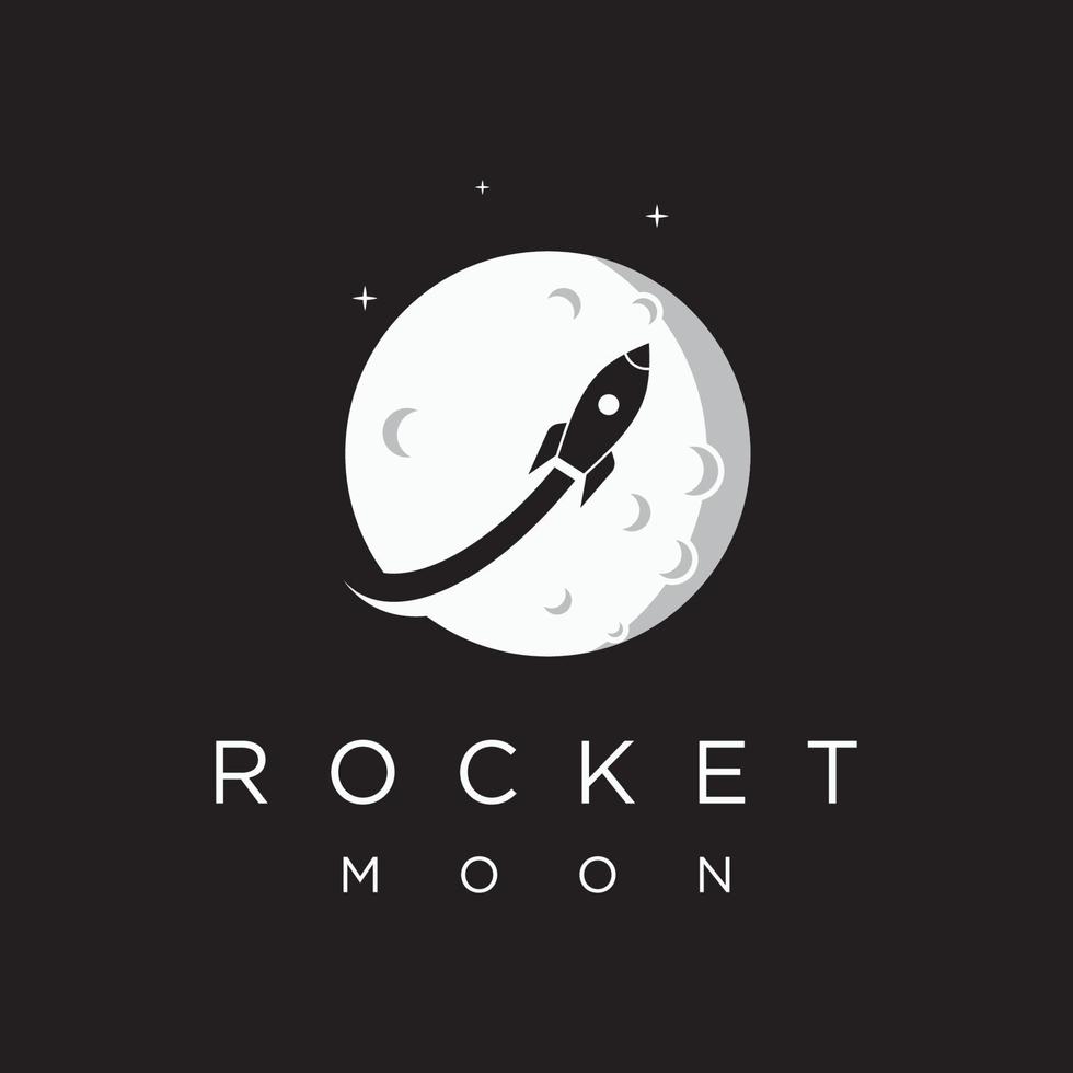 Creative and modern rocket design logo,starship launch template. vector