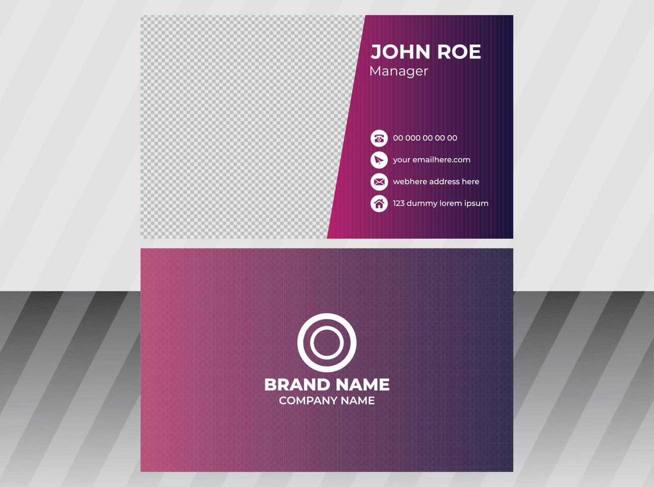 Business Card  Design Template vector